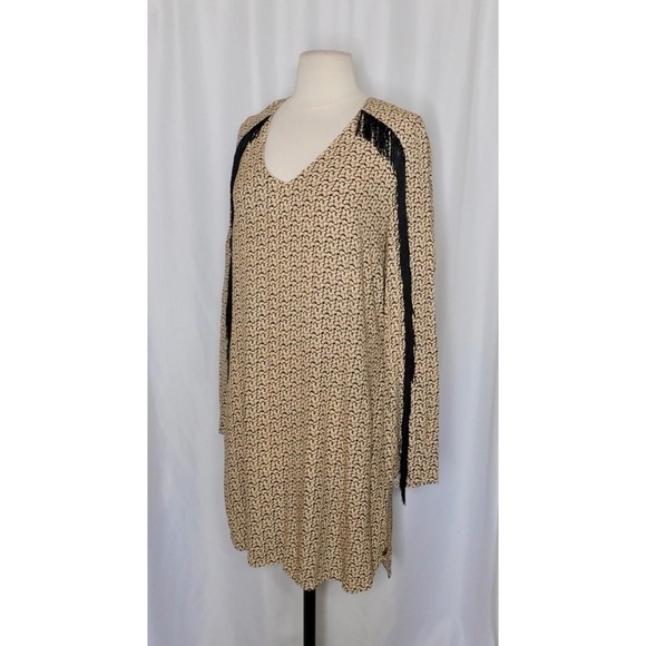 SCOTCH & SODA Floral Fringe Shift Dress Rising Sun Festival Western Size 8 - Picture 7 of 16